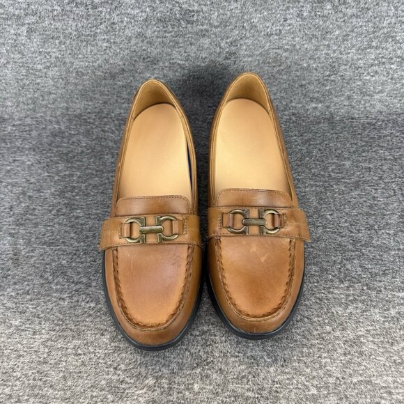 ✅Womens 9.5M Dr. Comfort Slip-on Shoes Mallory Brown Leather Diabetic Loafers - Picture 6 of 9